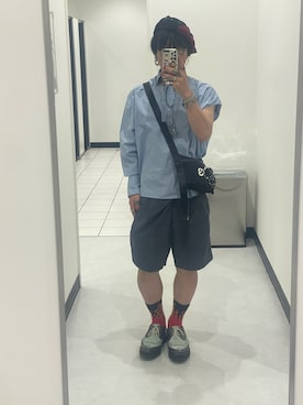 「アイテム（ハンチング/ベレー帽）」を使った、mottsuさん（メンズ・169cm）の秋コーディネート