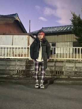 「FACETASM（ファセッタズム）のアイテム」を使った、mottsuさん（メンズ・169cm）の冬コーディネート