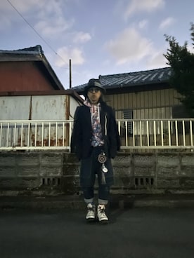 「アイテム（レッグウェア）」を使った、mottsuさん（メンズ・169cm）の冬コーディネート