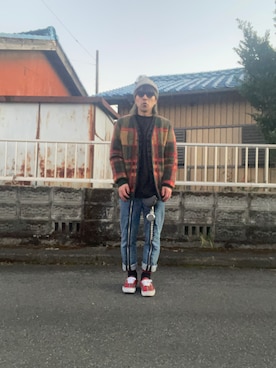 「soe（ソーイ）のアイテム」を使った、mottsuさん（メンズ・169cm）の冬コーディネート