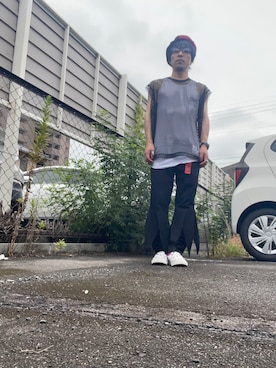 「アイテム（チョーカー）」を使った、mottsuさん（メンズ・169cm）の秋コーディネート