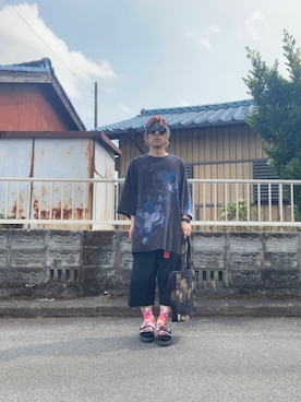 「アイテム（リング）」を使った、mottsuさん（メンズ・169cm）の夏コーディネート
