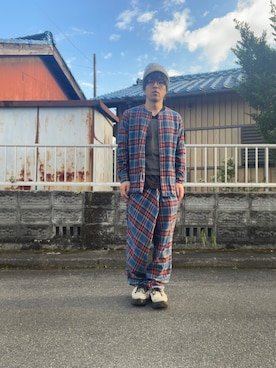 「アイテム（チョーカー）」を使った、mottsuさん（メンズ・169cm）の秋コーディネート