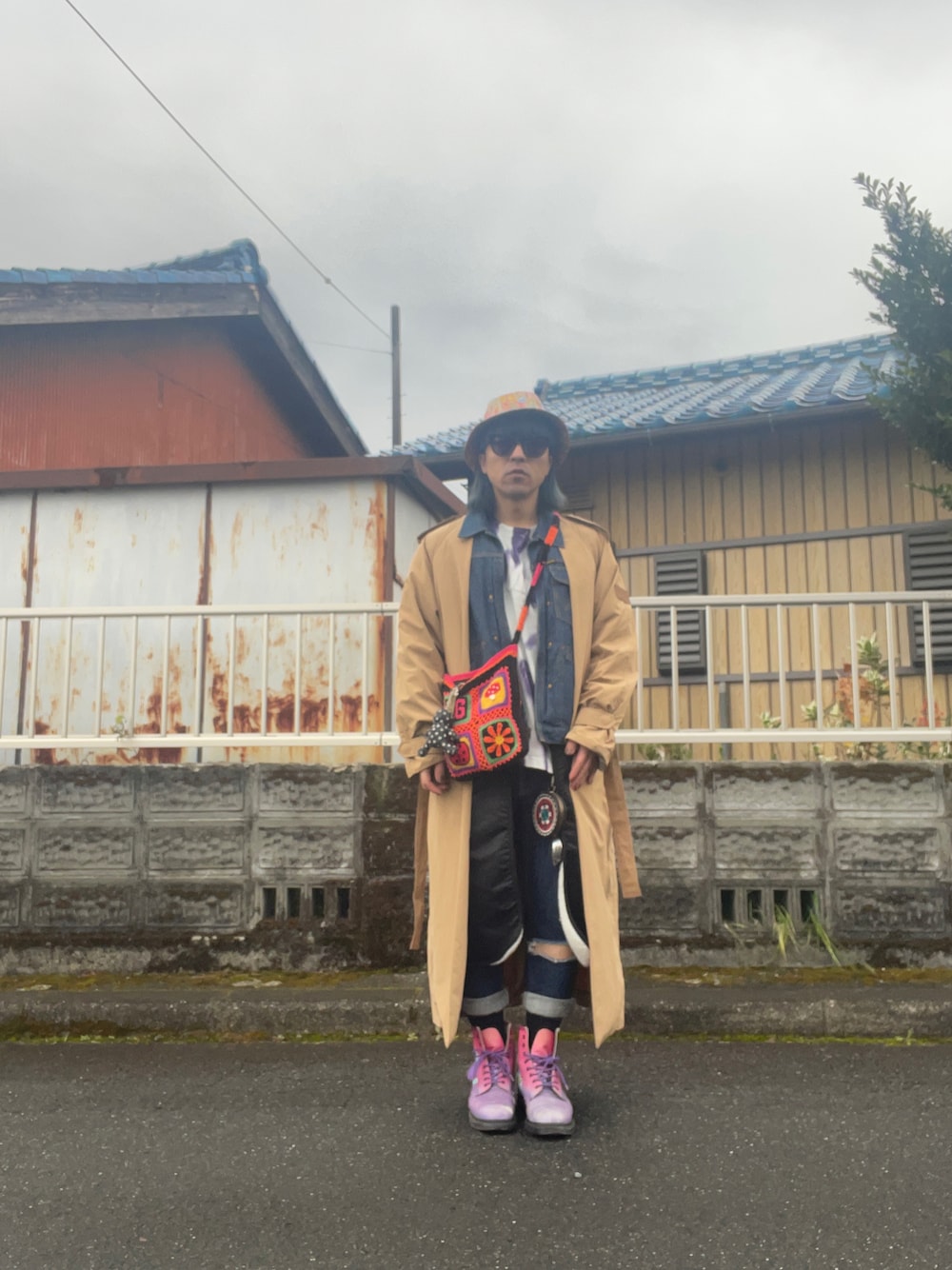 ヒステリックグラマー 24SS HG SQUARE 手編み サコッシュ HYSTERIC GLAMOUR（ヒステリックグラマー）の「HG SQUARE 手編みミニ