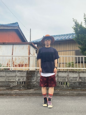 「アイテム（リング）」を使った、mottsuさん（メンズ・169cm）の夏コーディネート