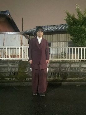 「アイテム（メガネ）」を使った、mottsuさん（メンズ・169cm）の秋コーディネート