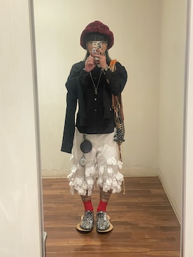 「アイテム（チョーカー）」を使った、mottsuさん（メンズ・169cm）の冬コーディネート