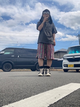 「アイテム（チョーカー）」を使った、mottsuさん（メンズ・169cm）の夏コーディネート