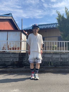 「アイテム（チョーカー）」を使った、mottsuさん（メンズ・169cm）の秋コーディネート
