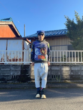 「アイテム（チョーカー）」を使った、mottsuさん（メンズ・169cm）の秋コーディネート