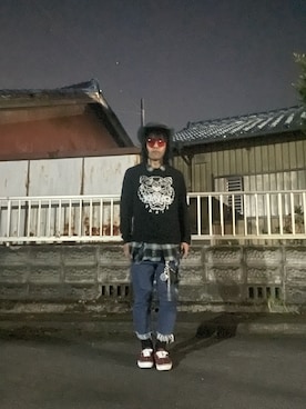 「アイテム（チョーカー）」を使った、mottsuさん（メンズ・169cm）の秋コーディネート