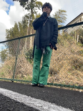 「CA4LA（カシラ）のアイテム」を使った、mottsuさん（メンズ・169cm）の冬コーディネート