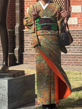 「和装」｜夏希さん（レディース・153cm）の秋コーディネート