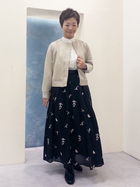 「grove（グローブ）のアイテム（ブルゾン）」を使った、groveさん（レディース・161cm）の秋コーディネート