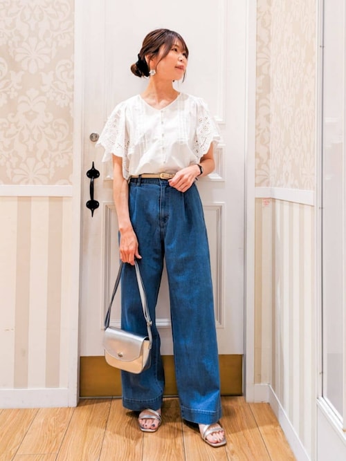 mame kurogouchi 刺繍フレアスリーブブラウス 今週のおすすめ製品 mame kurogouchi 刺繍フレアスリーブ