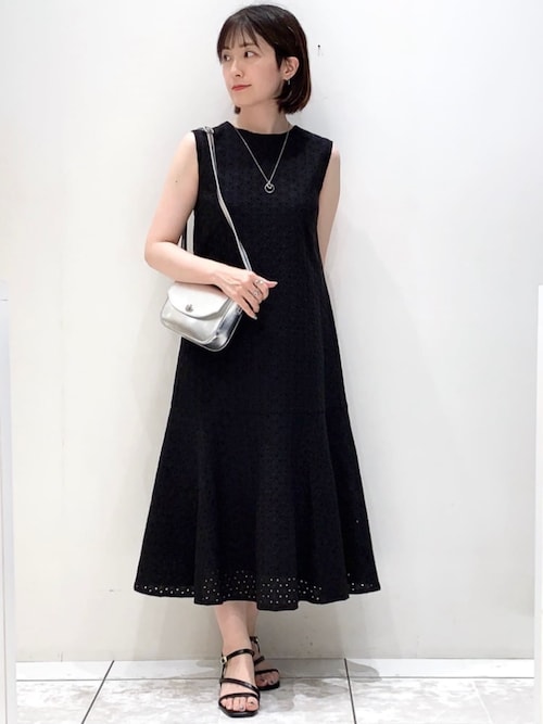 ★22WINTER新作★GROVE★COLES ONE-PIECE 2WAYクラシカルジャンパードレス（マキシ・ロングワンピース