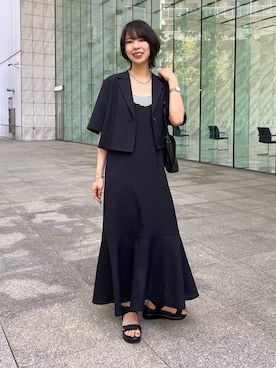 「セットアイテム」｜「アイテム（アンサンブル）」を使った、groveさん（レディース・167cm）の春コーディネート