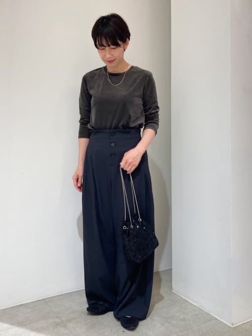 COUDRE ベロアクロップドロンT セール】シアーカットベロアロンT（Tシャツ/カットソー）｜grove