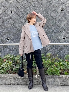 「grove（グローブ）のアイテム（ブルゾン）」を使った、groveさん（レディース・154cm）の秋コーディネート