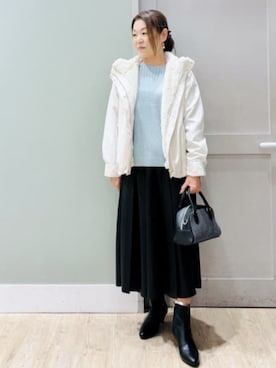 「grove（グローブ）のアイテム（ブルゾン）」を使った、groveさん（レディース・159cm）の秋コーディネート