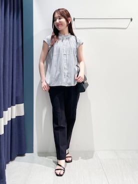 「grove（グローブ）のアイテム（パンツ）」を使った、groveさん（レディース・156cm）の夏コーディネート