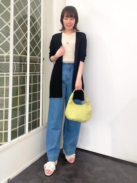 「grove（グローブ）のアイテム（デニムパンツ）」を使った、groveさん（レディース・159cm）の春コーディネート