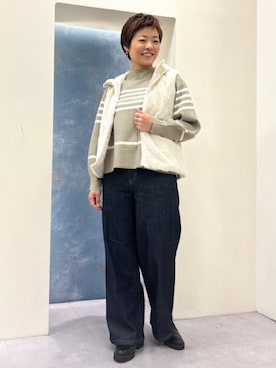 「grove（グローブ）のアイテム（ブルゾン）」を使った、groveさん（レディース・161cm）の秋コーディネート