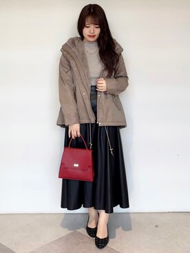 「grove（グローブ）のアイテム（ブルゾン）」を使った、groveさん（レディース・154cm）の秋コーディネート