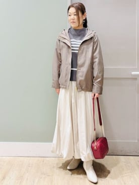 「grove（グローブ）のアイテム（ブルゾン）」を使った、groveさん（レディース・159cm）の秋コーディネート