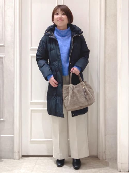 新品未使用　grove グローブ ロングダウンコート　フーディ　ブラック　L grove（グローブ） ダウンコート ダウンジャケット 「多機能」800FP