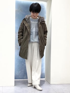 「grove（グローブ）のアイテム（ブルゾン）」を使った、groveさん（レディース・158cm）の冬コーディネート