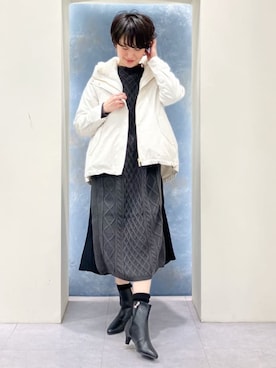 「grove（グローブ）のアイテム（ブルゾン）」を使った、groveさん（レディース・158cm）の秋コーディネート