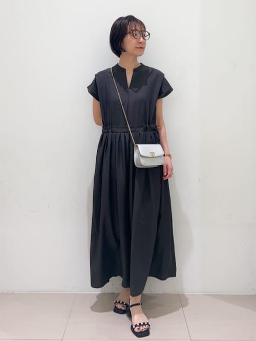 【定価17,500円】CLOVE　シャカシャカワンピース　撥水　ヤマダヤ　M セール】【晴れの日も雨の日も】撥水タックワンピース