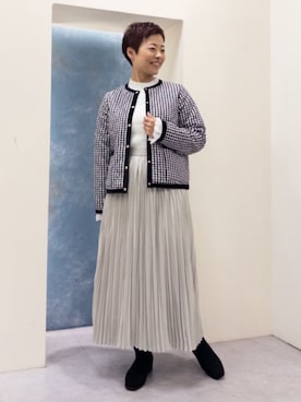「grove（グローブ）のアイテム（ブルゾン）」を使った、groveさん（レディース・161cm）の秋コーディネート