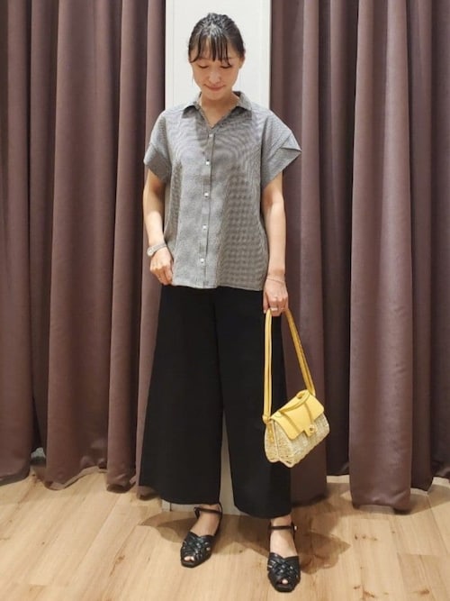 最終値下げ【美品】ゴーシュ ハイカウントリネン　ワイドパンツ 最終値下げ【美品】ゴーシュ ハイカウントリネン ワイドパンツ