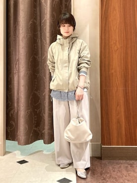 「grove（グローブ）のアイテム（ブルゾン）」を使った、groveさん（レディース・157cm）の冬コーディネート