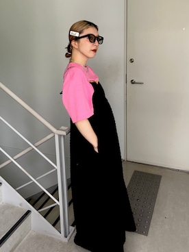 「BEAMS（ビームス）のアイテム（ワンピース/ドレス）」を使った、MOMOKOさん（レディース・163cm）の夏コーディネート