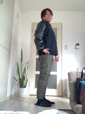 「DANKE SCHON（ダンケシェーン）のアイテム」を使った、jununoさん（メンズ・173cm）の冬コーディネート