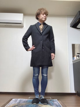 「SILVER BULLET（シルバーバレット）のアイテム（パンツ）」を使った、jununoさん（メンズ・173cm）の秋コーディネート