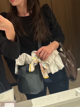 「HERMES（エルメス）のアイテム（バッグ）」を使った、haruさん（レディース・159cm）の春コーディネート