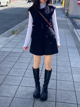 「HERMES（エルメス）のアイテム（アクセサリー）」を使った、haruさん（レディース・159cm）の春コーディネート