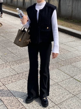 「HERMES（エルメス）のアイテム」を使った、haruさん（レディース・159cm）の春コーディネート