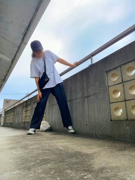 「Rename（リネーム）のアイテム（バッグ）」を使った、ちかこさん（レディース・158cm）の夏コーディネート