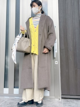 「LILY BROWN（リリーブラウン）のアイテム（ローファー）」を使った、P!COさん（レディース・158cm）の冬コーディネート