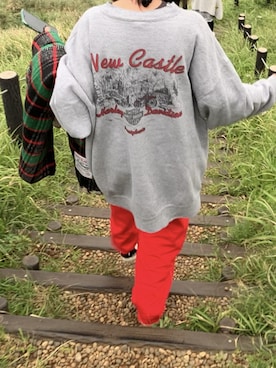 「CONVERSE（コンバース）のアイテム（Sneakers、ブラック系）」を使った、minineさん（レディース・159cm）の秋コーディネート