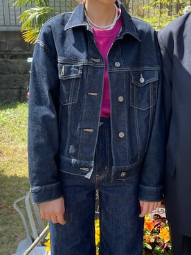 「UNIQLO（ユニクロ）のアイテム（T Shirts、ピンク系）」を使った、minineさん（レディース・159cm）の春コーディネート