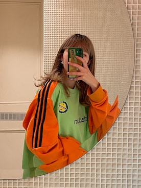 「古着のアイテム（Sweatshirt、その他）」を使った、minineさん（レディース・159cm）の秋コーディネート