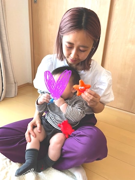 たみおとたまにこどもさんのコーディネート