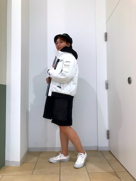 「アイテム（ブルゾン）」を使った、みーちゃんさん（レディース・164cm・30代）の夏コーディネート
