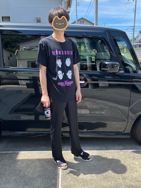 「CULLNI（クルニ）のアイテム（パンツ）」を使った、BJCさん（メンズ・176cm）の夏コーディネート